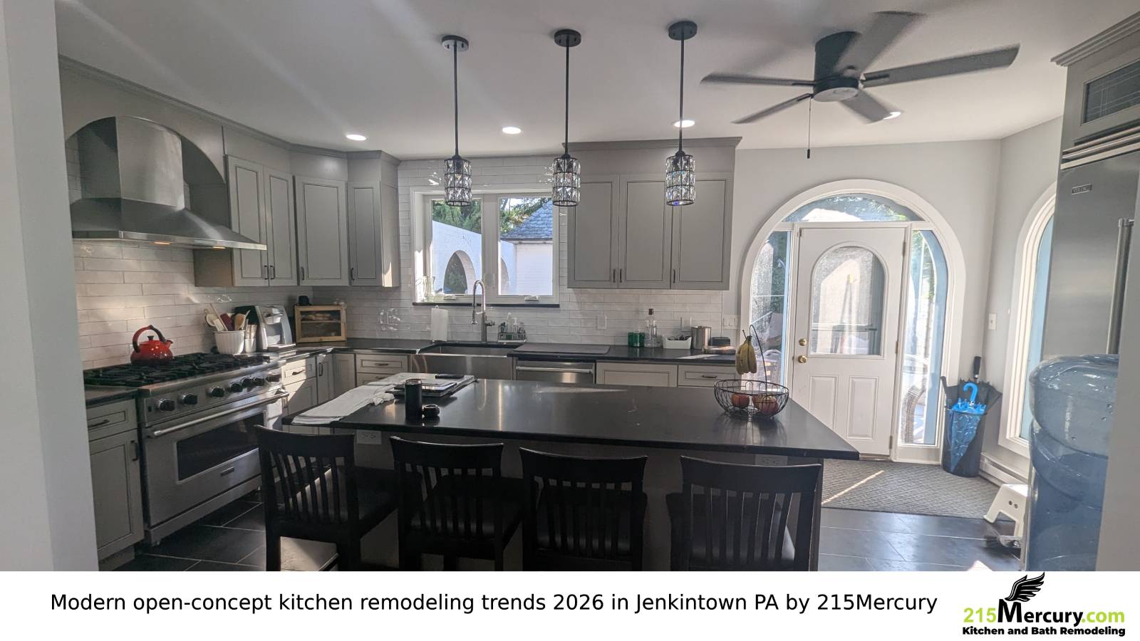 Open-concept kitchen remodeling in Jenkintown, PA by 215Mercury