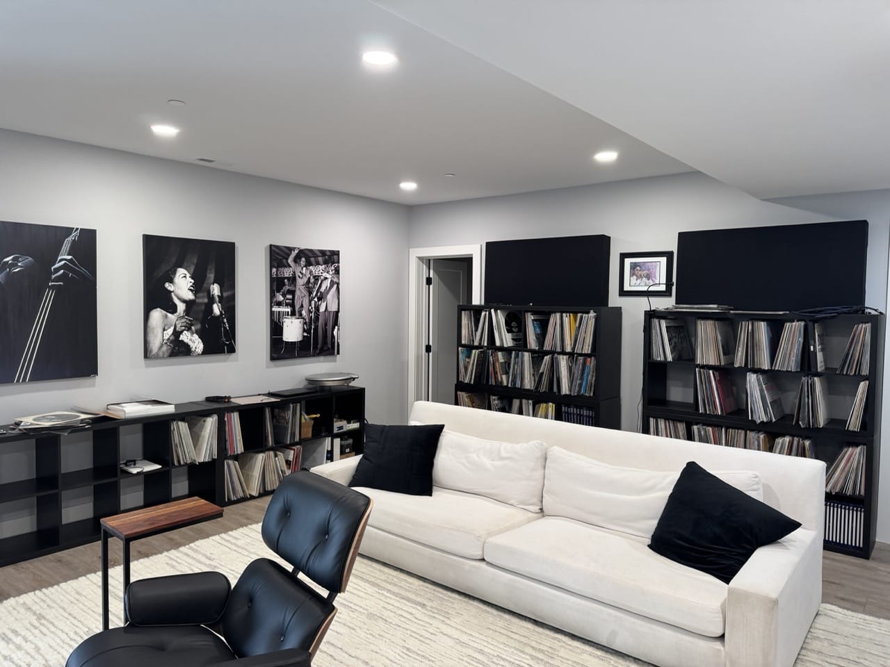 Basement remodel after
